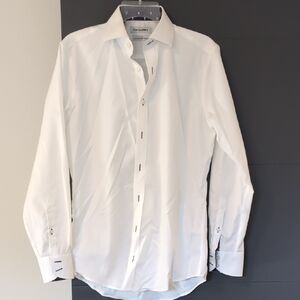 Twillory Safe Cotton Button Down Shirt Size 15 32/33 Trim Fit